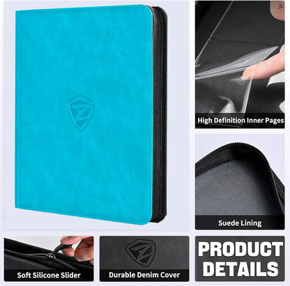 Card Binder mit 6 Taschen Desing - hell blau
